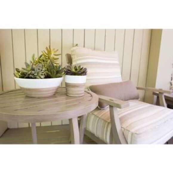 Home Depot | 10 in. Farmhouse White Bowl Planter - Picture 9 of 9